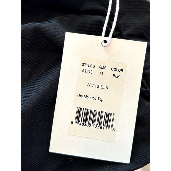 Andie Swim x Demi Moore The Monaco Bikini Top in Black XL NWT - Picture 4 of 4